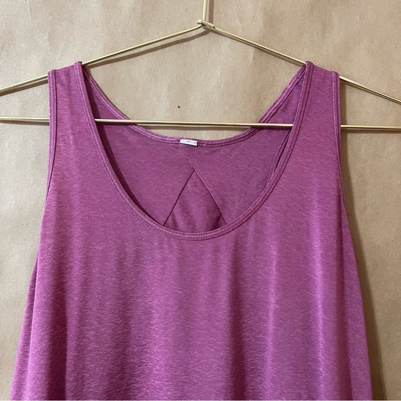 Lululemon | Essential Tank *Pleated Back Moss Rose Scoop Neck Tank Top Size 6 - Picture 2 of 10